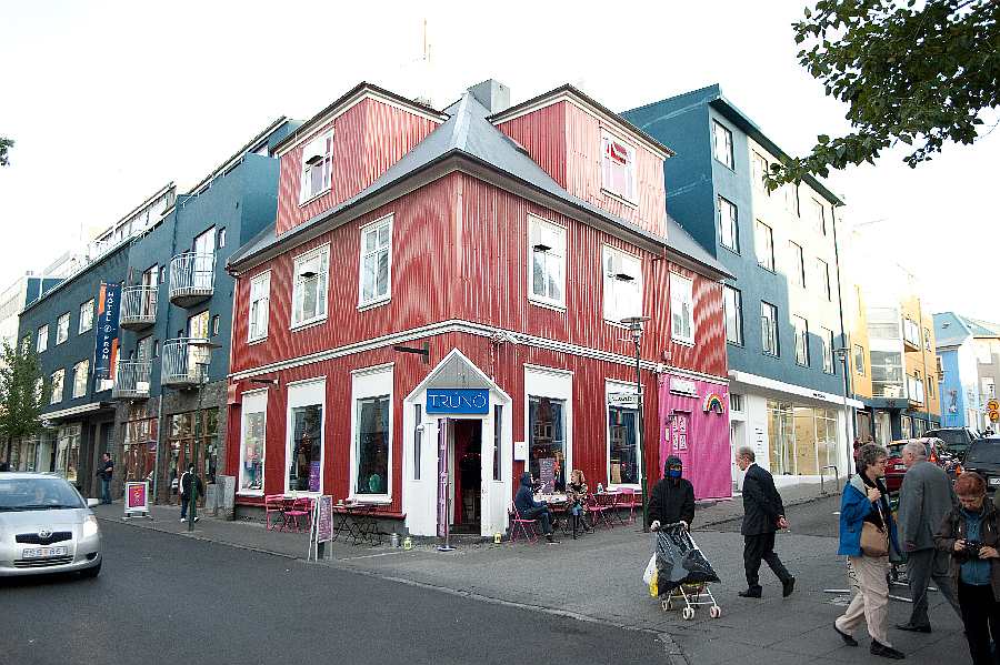 Laugavegur - die Einkaufsstraße im Zetrum Reykjaviks,